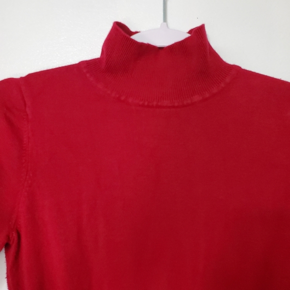 Express Sweater Turtle Neck Ladies Concept Red Small - Picture 7 of 11